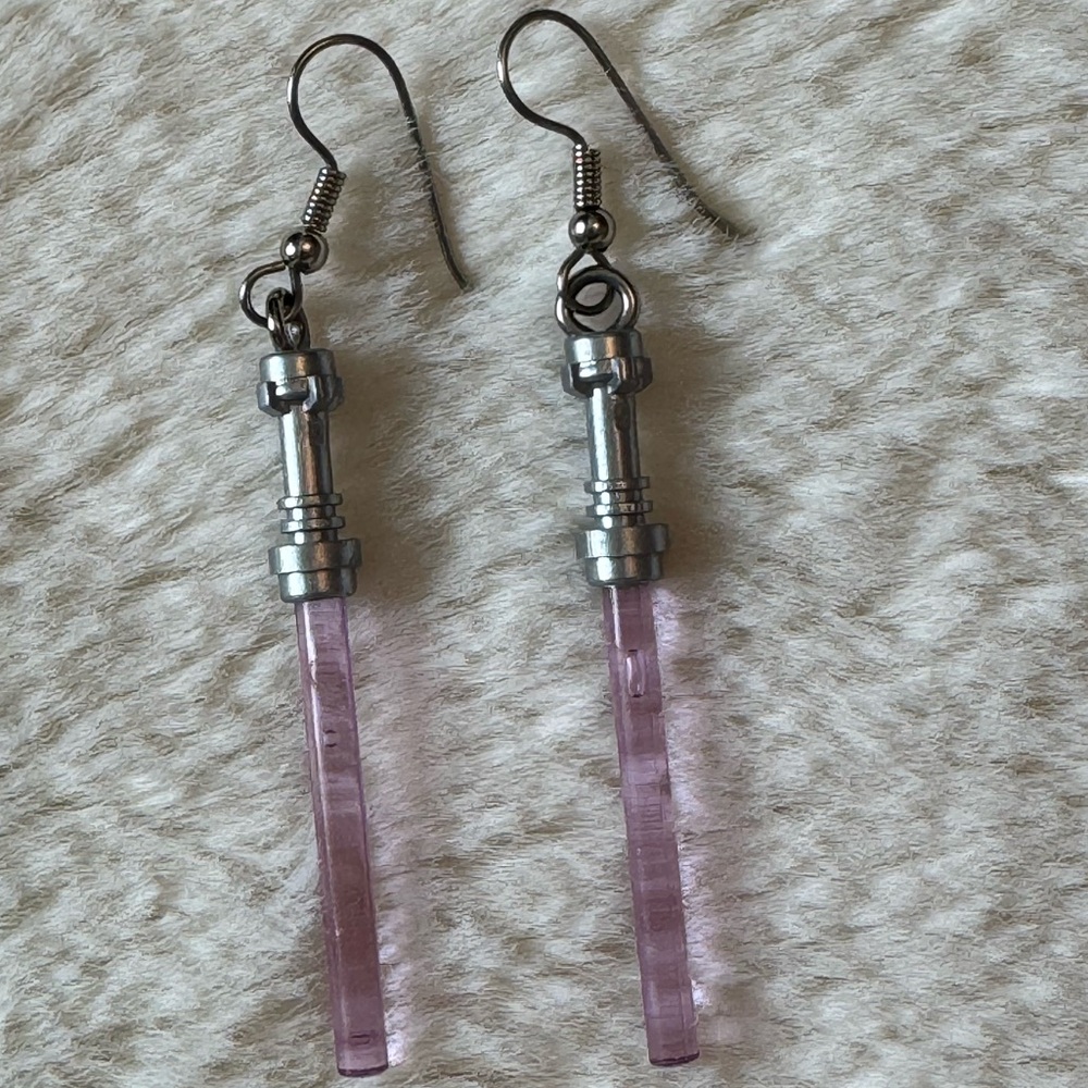 Lego Lightsabre Earrings - Picture 3 of 6